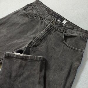 Rocawear Mens Regular Fit Jeans Faded Black Denim Straight Leg Size 36x32 VTG